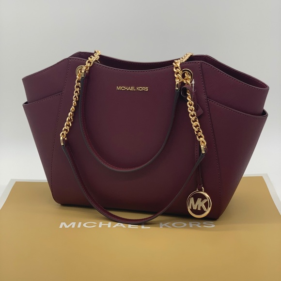 Michael Kors Handbags - Michael Kors JST LG Chain Shoulder Tote Ba…